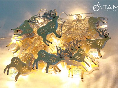 Dây đèn Led trang trí Noel con tuần lộc